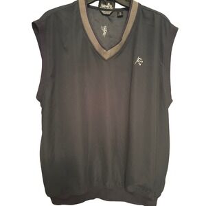 Ashworth Weather Systems Men's Golf Vest Water Resistant Wind Resistant Navy L